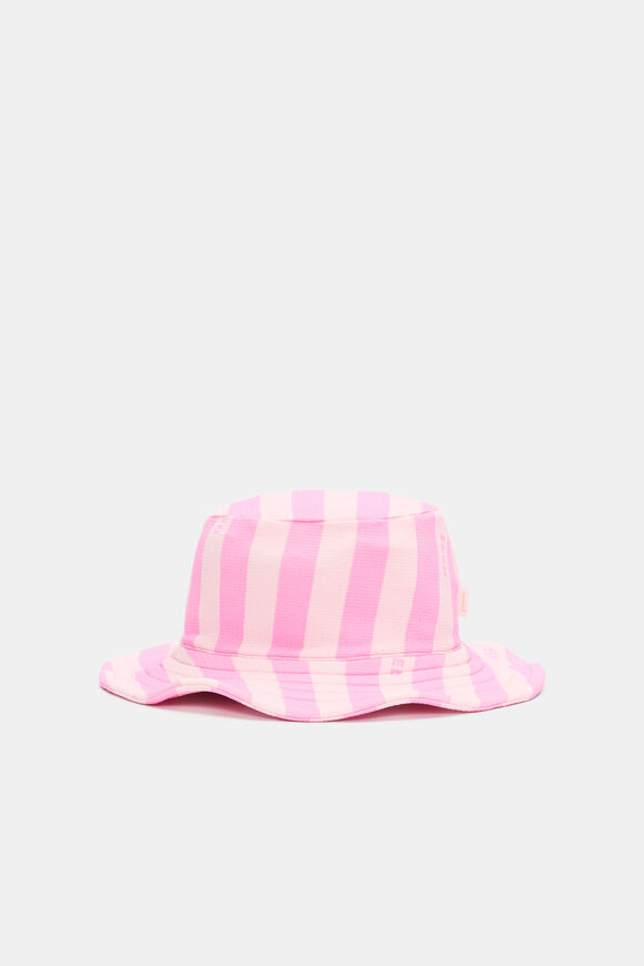 Swim Hat  Candy Pink Stripe  hi-res