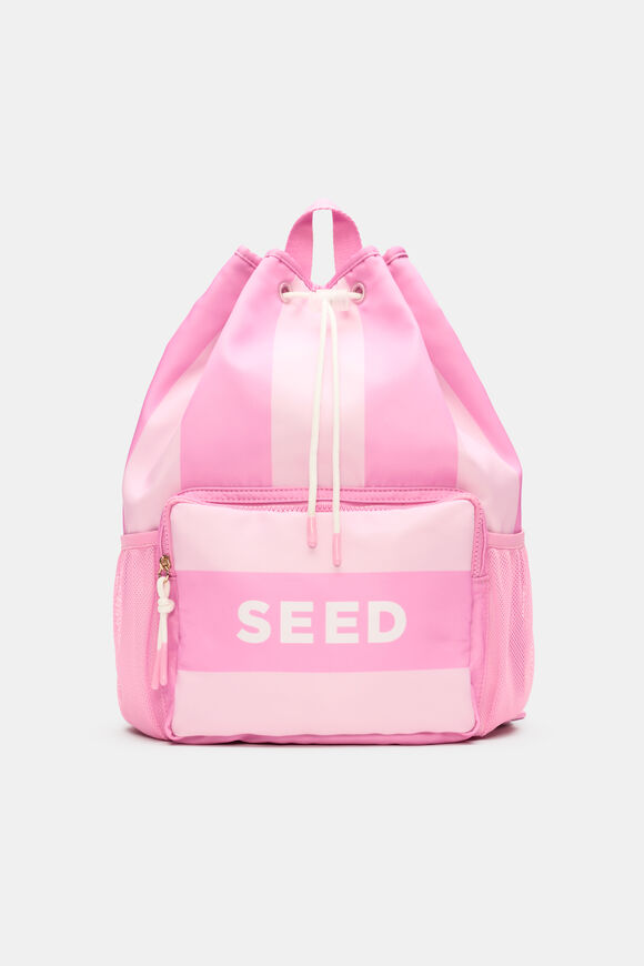 Swim Backpack  Candy Pink Stripe  hi-res
