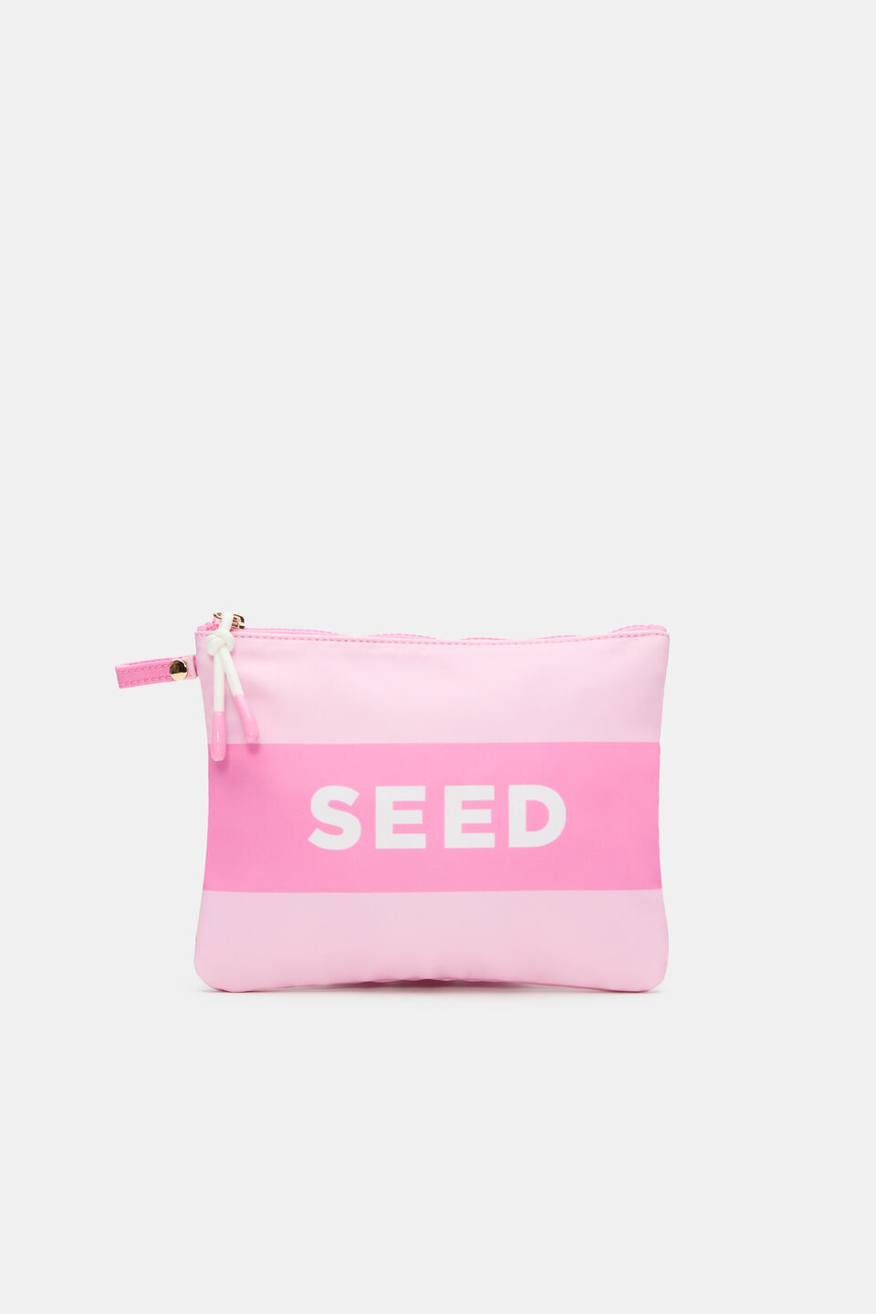 Swim Pouch  Candy Pink Stripe