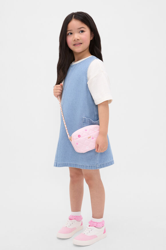 Flower Embroidered Camera Bag  Pink Lemonade  hi-res