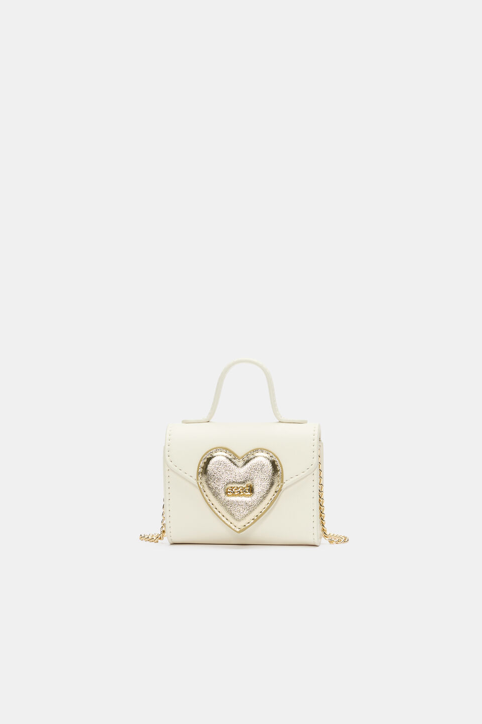 Micro Heart Party Bag  Classic Cream