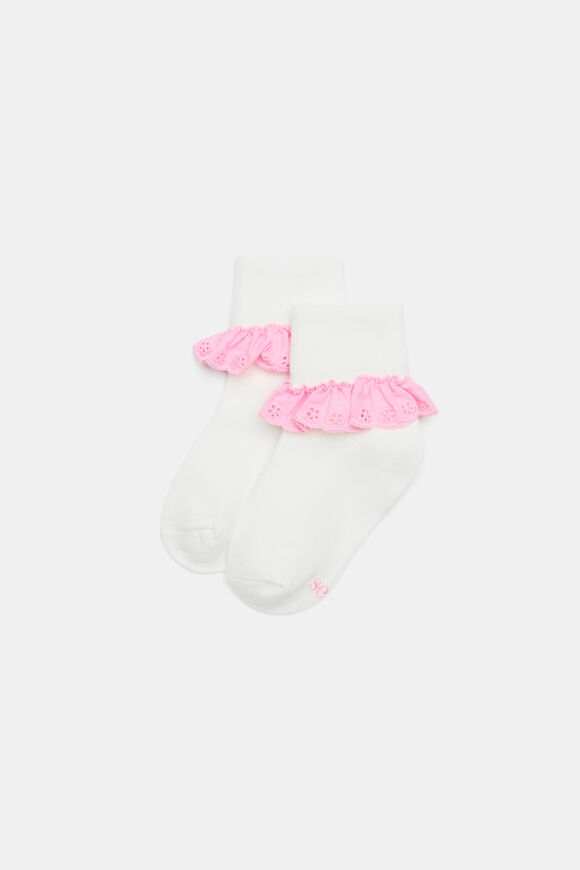 Frill Sock  Candy Pink  hi-res