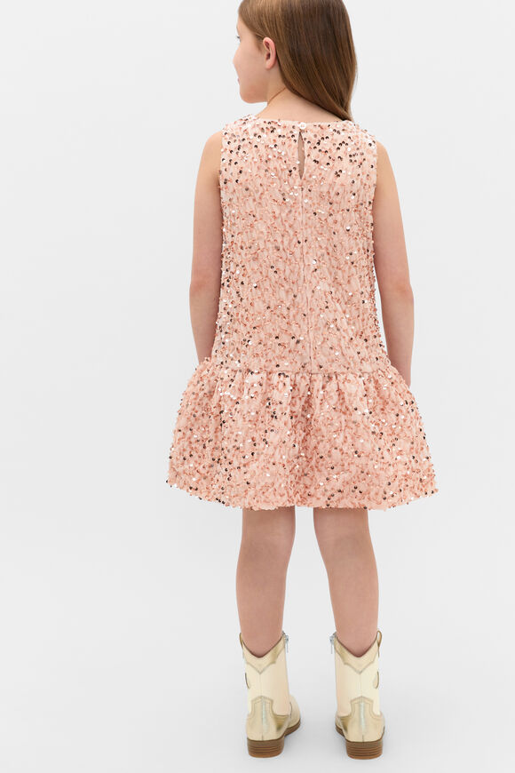 Sequin Bubble Dress  Neutral  hi-res