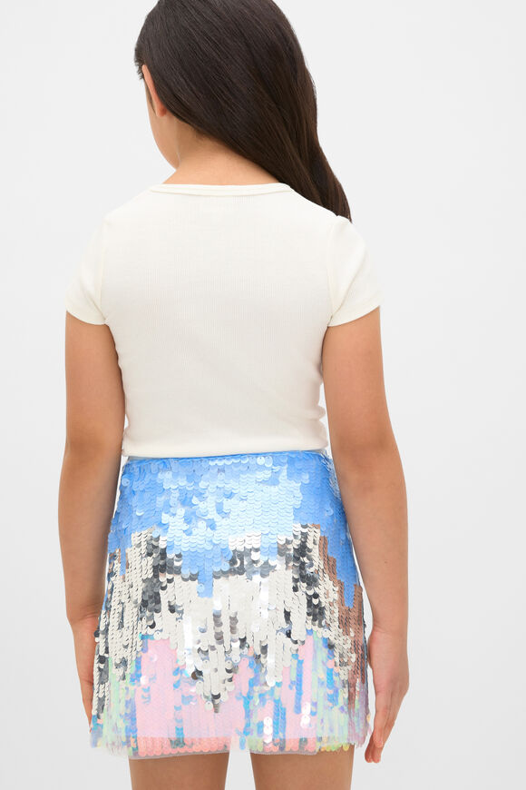 Sequin Skirt  Ice Blue  hi-res