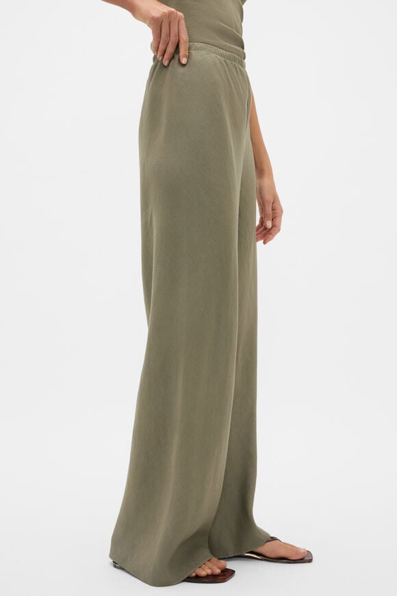 Core Linen Easy Wide Leg Pant  Caper  hi-res