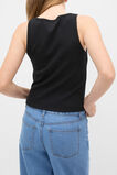 Square Neck Logo Tank  Black  hi-res