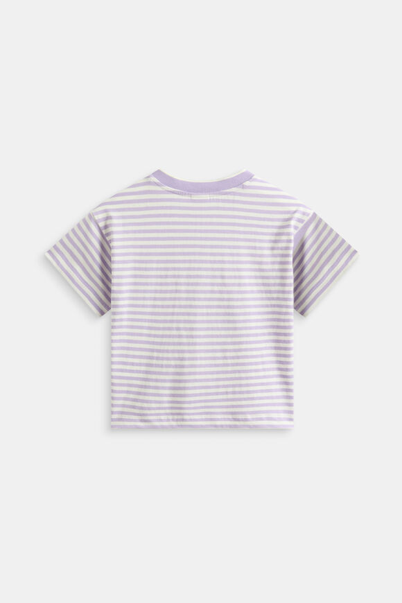 Core Stripe Logo Tee  Lilac  hi-res