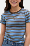 Stripe Logo Rib Tee  Multi  hi-res