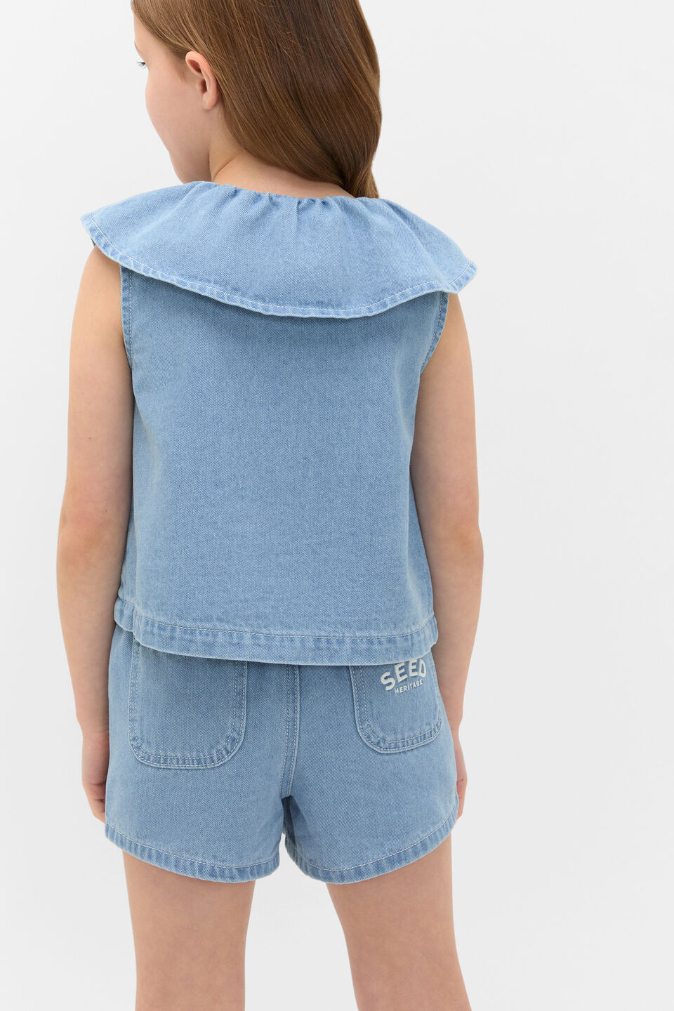 Denim Top  Light Wash