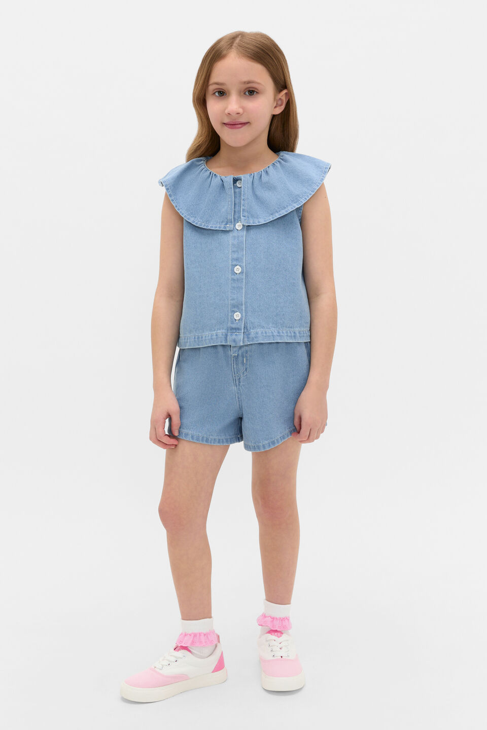 Denim Top  Light Wash