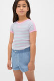 Stripe Logo Rib Tee  Multi  hi-res