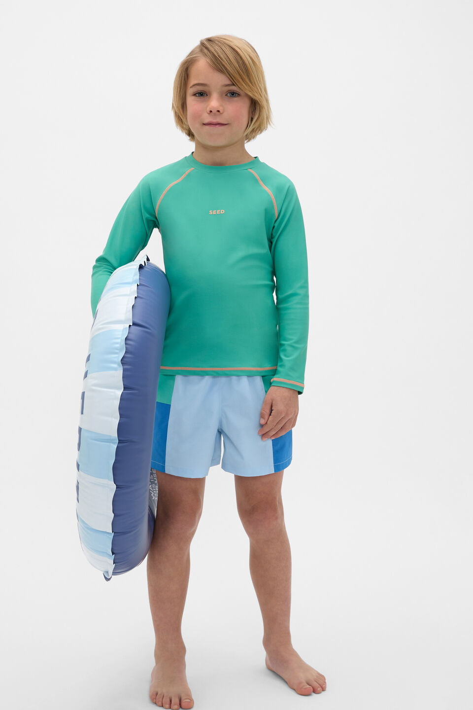 Contrast Stitch Rashvest  Mint