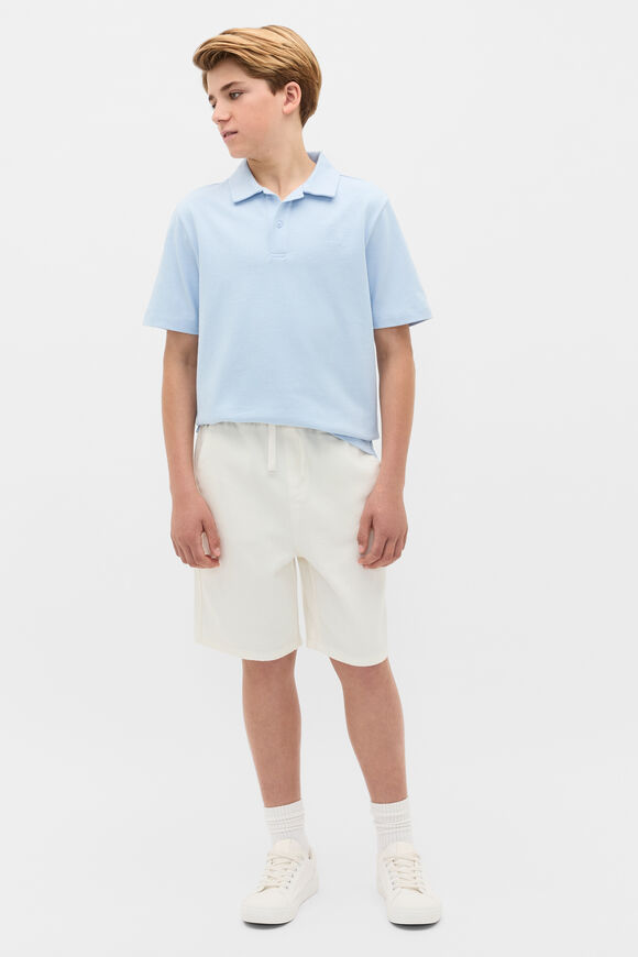 Knit Texture Trophy Polo Tee  Sky  hi-res