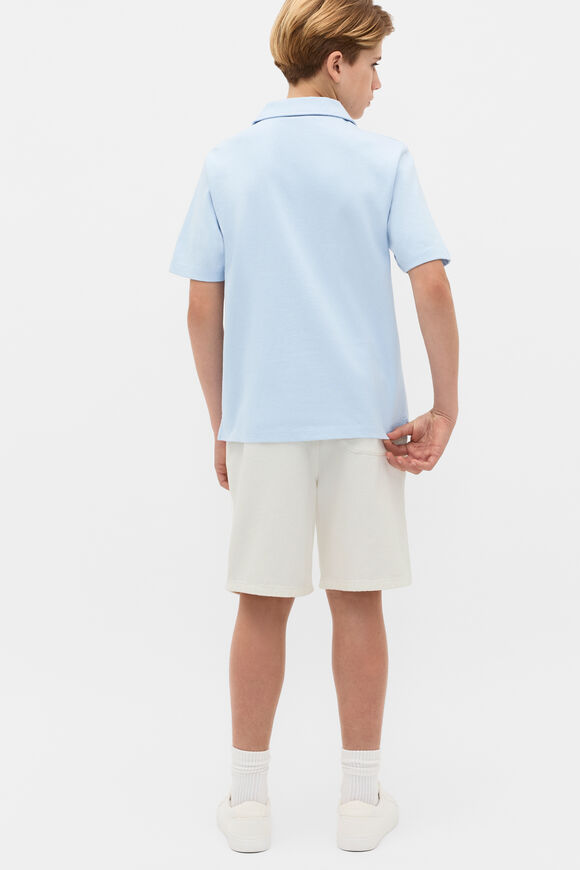 Knit Texture Trophy Polo Tee  Sky  hi-res
