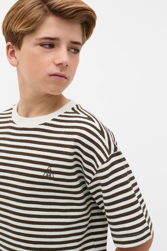 Knit Texture Tee  Chocolate  hi-res