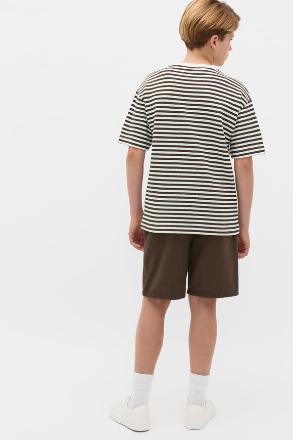 Knit Texture Tee  Chocolate  hi-res