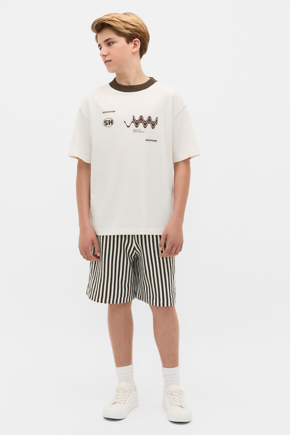 Contrast Bind Tee  Vintage Cream  hi-res