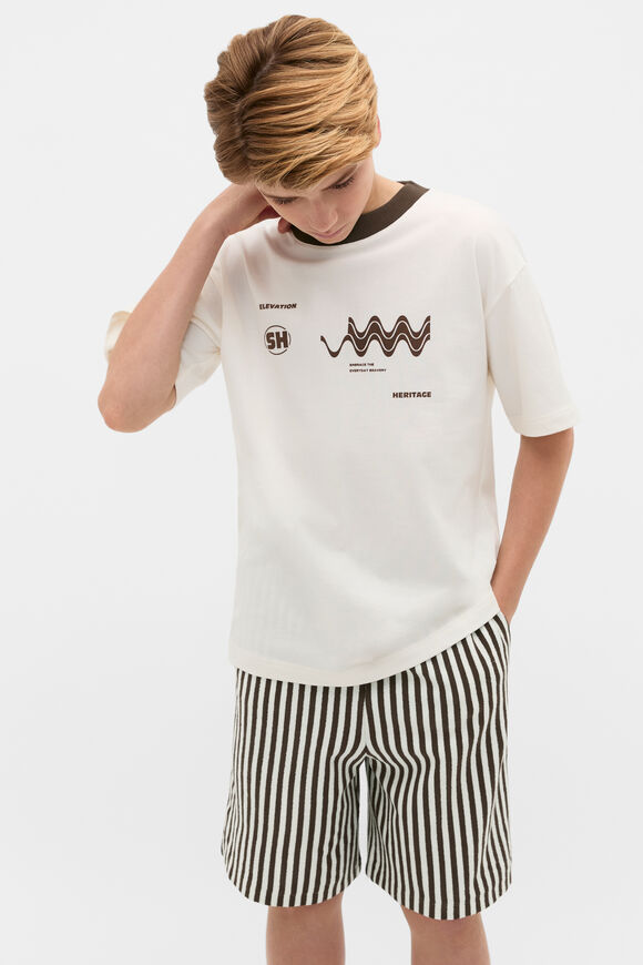 Contrast Bind Tee  Vintage Cream  hi-res