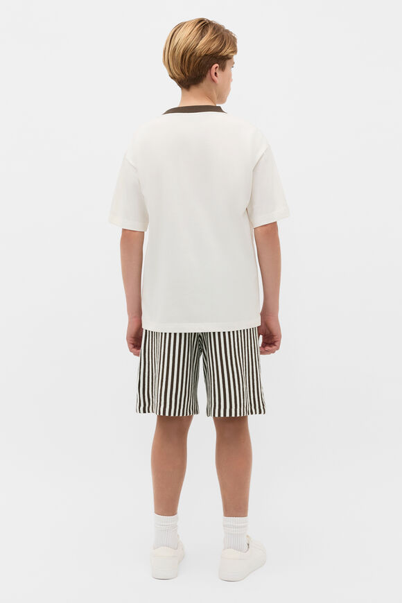 Contrast Bind Tee  Vintage Cream  hi-res
