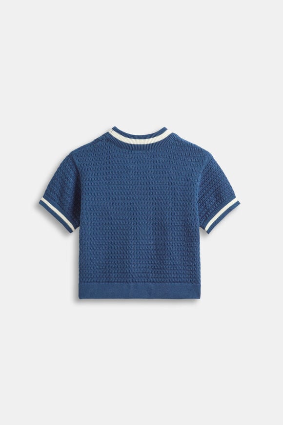 Relaxed Knit Tee  Washed Navy  hi-res