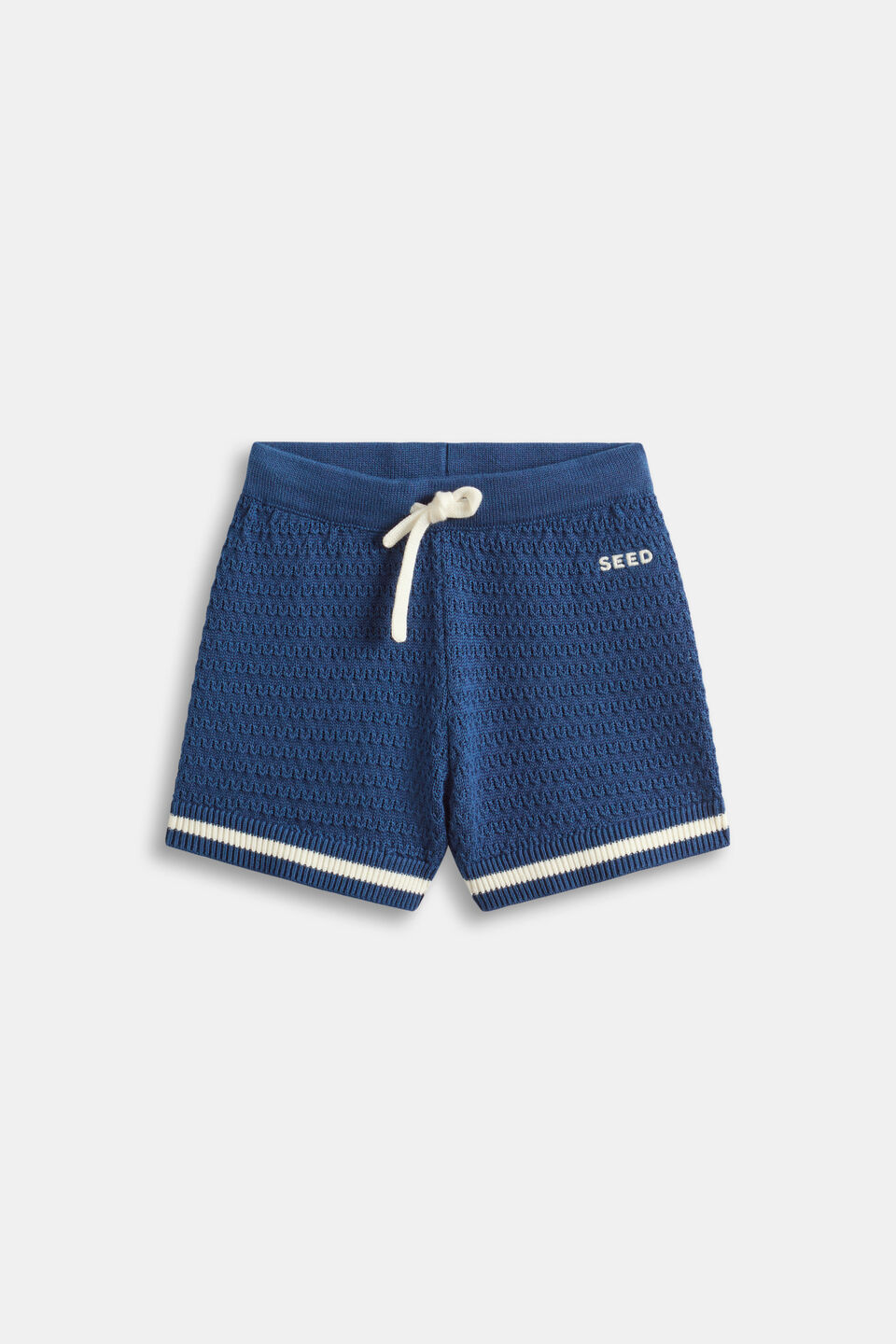 Knit Short  Washed Navy
