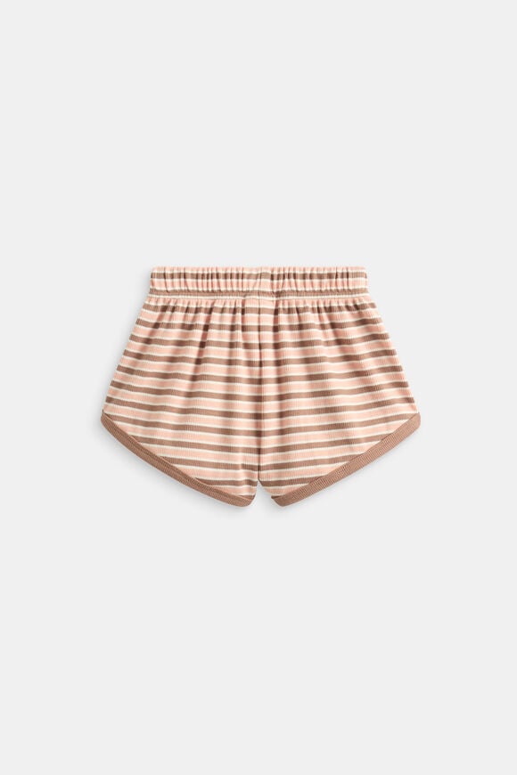 Sporty Rib Short  Walnut Stripe  hi-res
