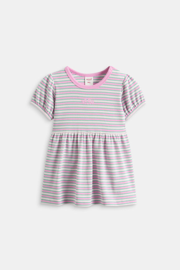 Stripe Logo Dress  Pink Lemonade  hi-res
