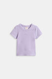 Core Logo Rib Tee  Lilac  hi-res