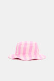 Swim Hat  Candy Pink Stripe  hi-res