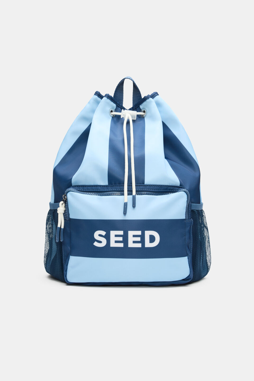 Swim Backpack  Washed Navy Stripe