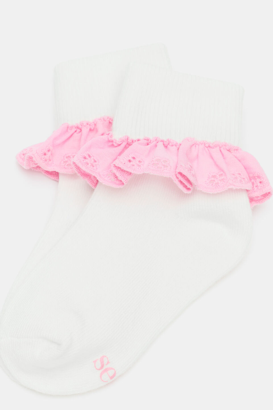 Frill Sock  Candy Pink