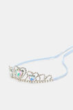 Crystal Heart Tiara  Ice Blue  hi-res