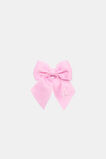 Grosgrain Initial Bow Duck Clip  A  hi-res
