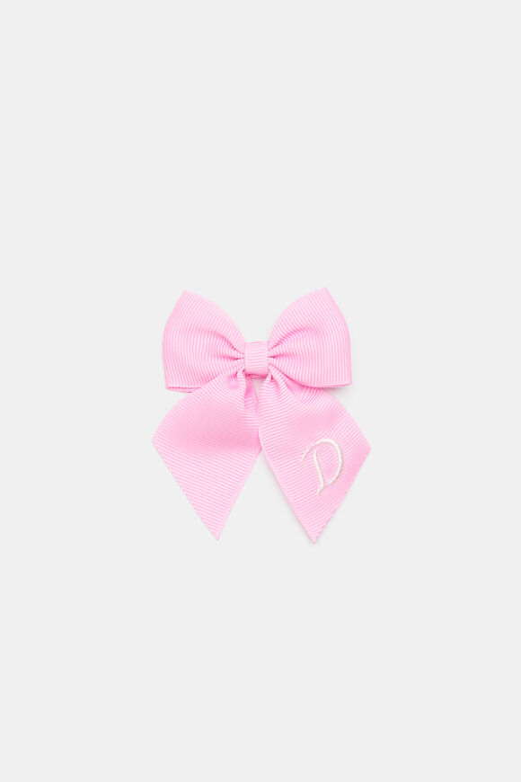 Grosgrain Initial Bow Duck Clip  D  hi-res