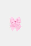 Grosgrain Initial Bow Duck Clip  F  hi-res