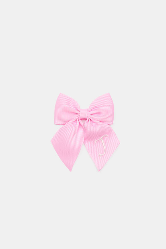 Grosgrain Initial Bow Duck Clip  J  hi-res