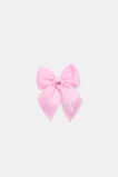 Grosgrain Initial Bow Duck Clip  T  hi-res