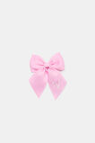Grosgrain Initial Bow Duck Clip  V  hi-res