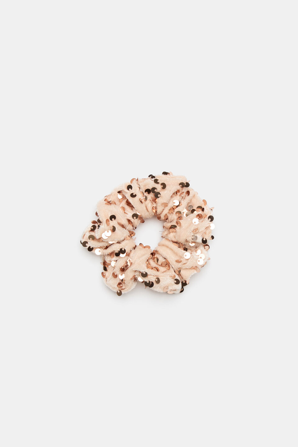 Sequin Scrunchie  Neutral