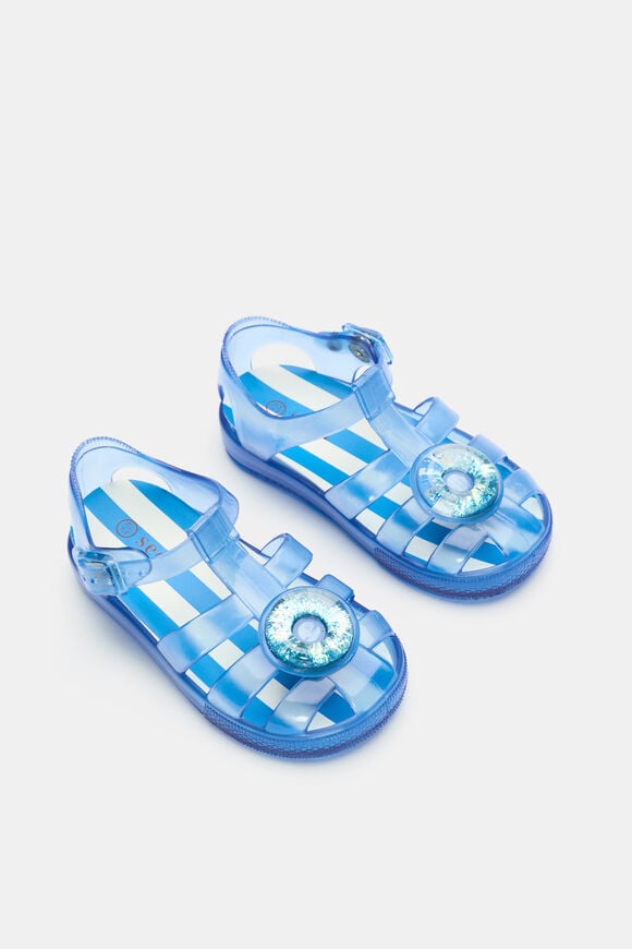 Mini Cage Jelly Sandal  Bright Blue  hi-res