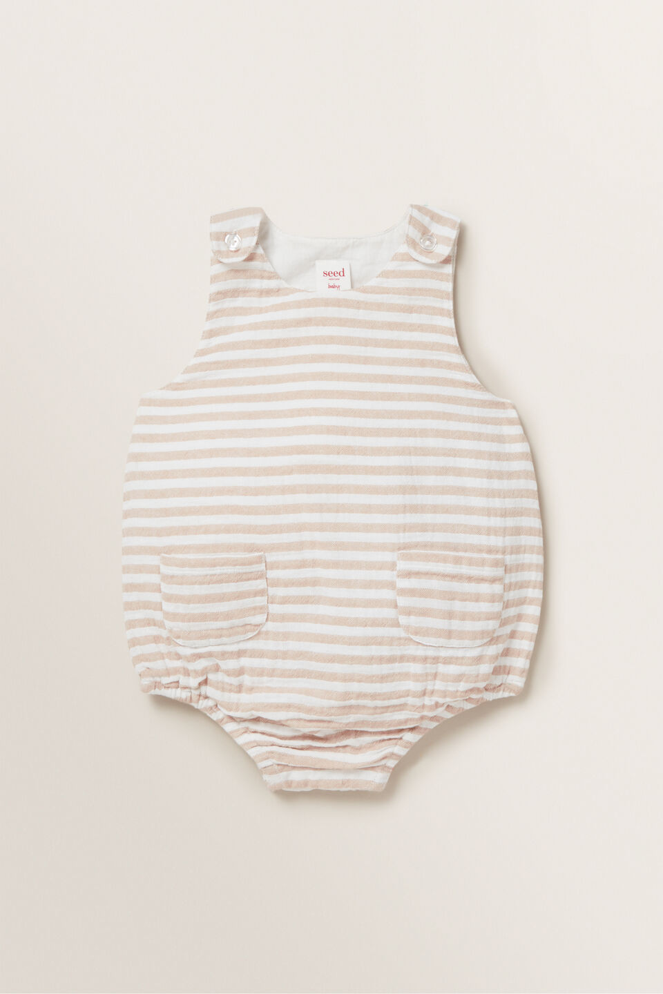 Natural Stripe Onesie  