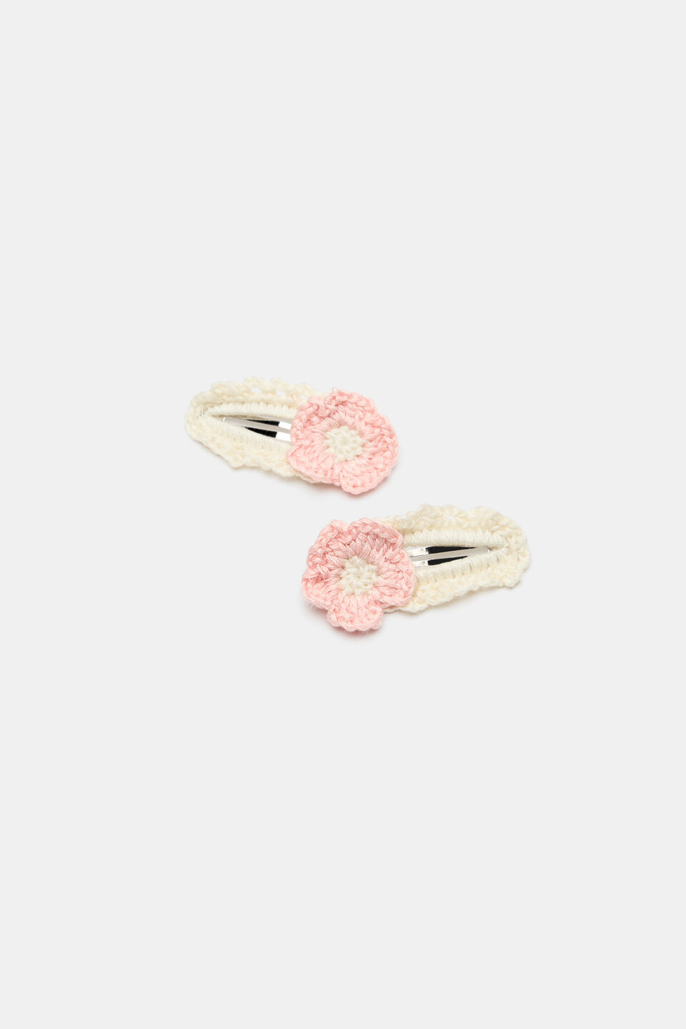 Crochet Flower Snaps  Pink Lemonade