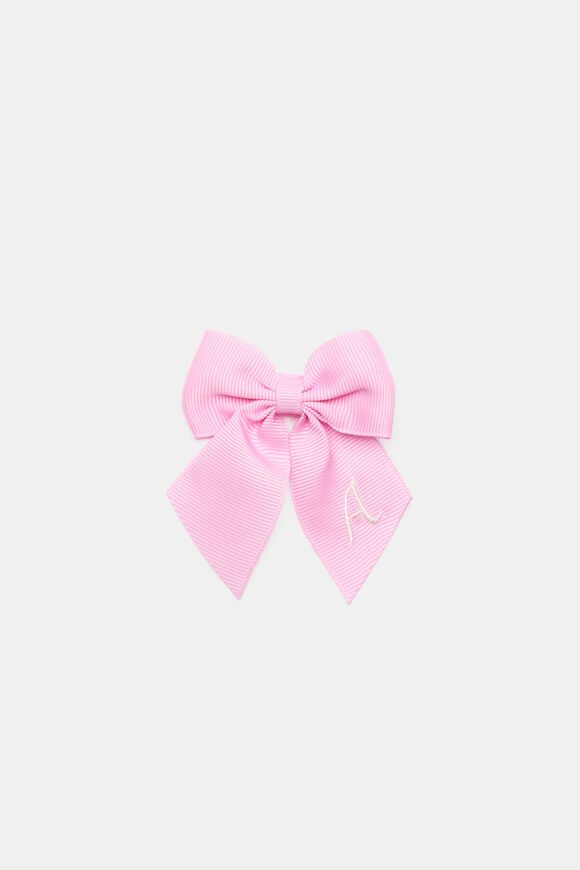 Grosgrain Initial Bow Duck Clip  A  hi-res