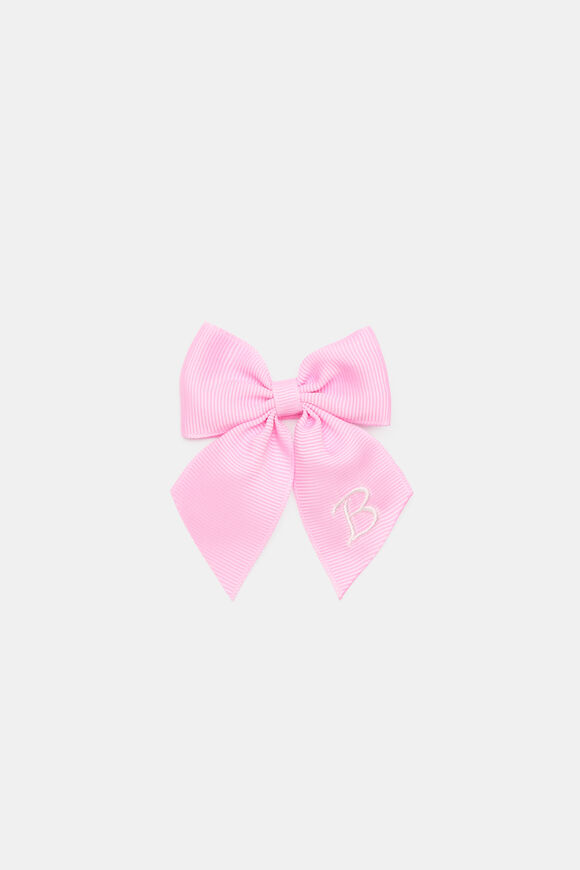 Grosgrain Initial Bow Duck Clip  B  hi-res