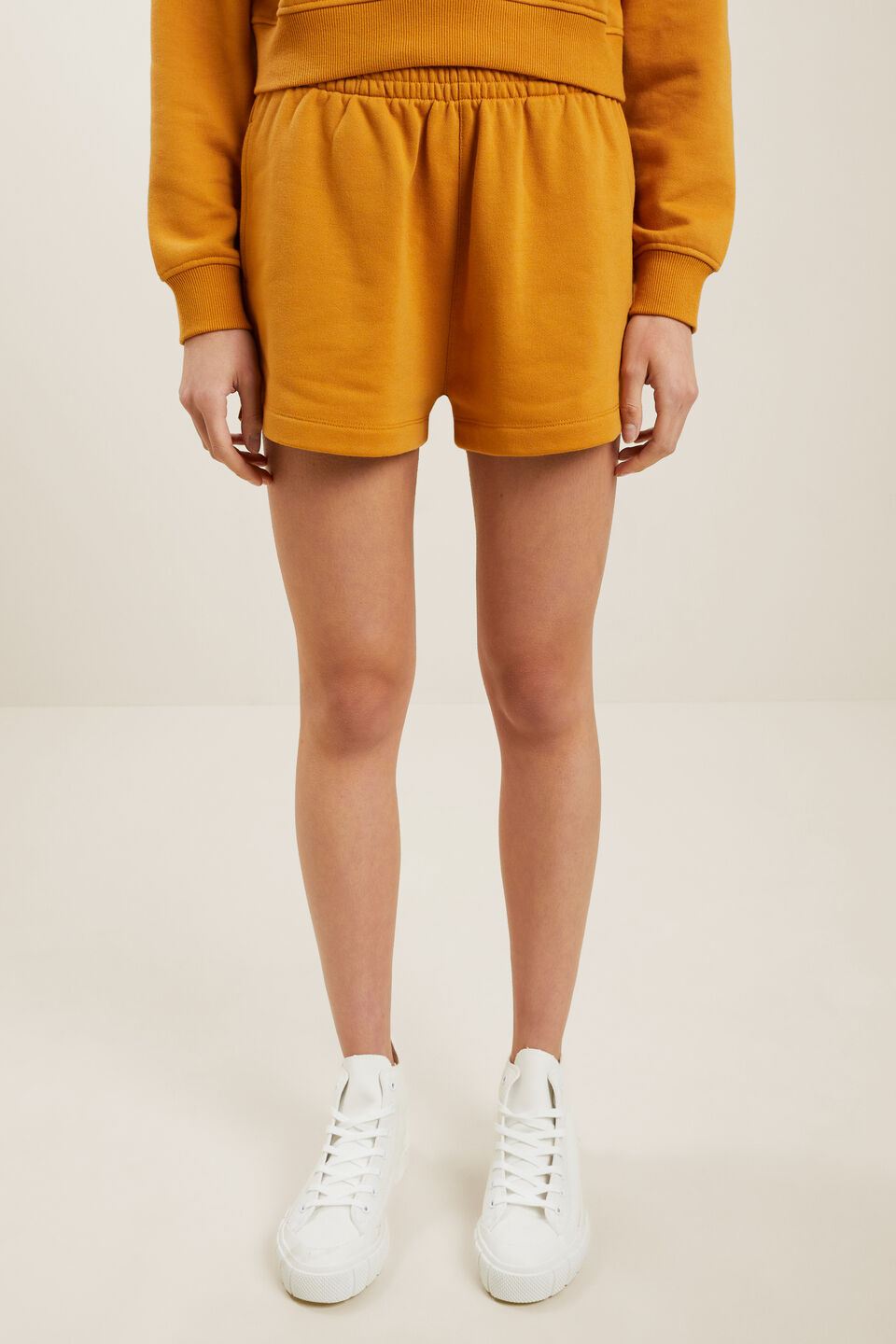 Sweat Shorts  Mustard Gold