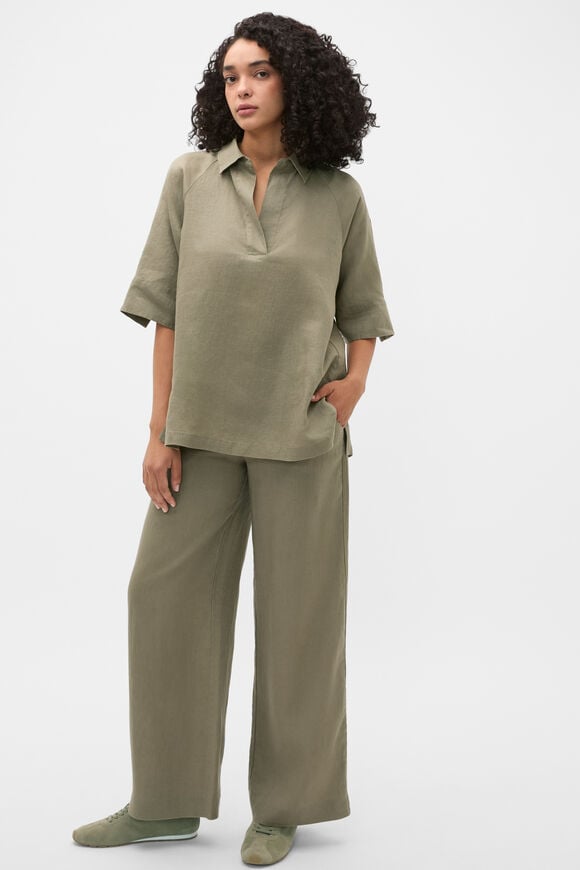Core Linen Waisted Pant  Caper  hi-res