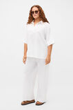 Core Linen Easy Wide Leg Pant  Whisper White  hi-res