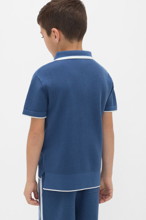 Knit Sports Polo  Washed Navy  hi-res