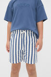 Core Stripe Track Short  Washed Navy  hi-res