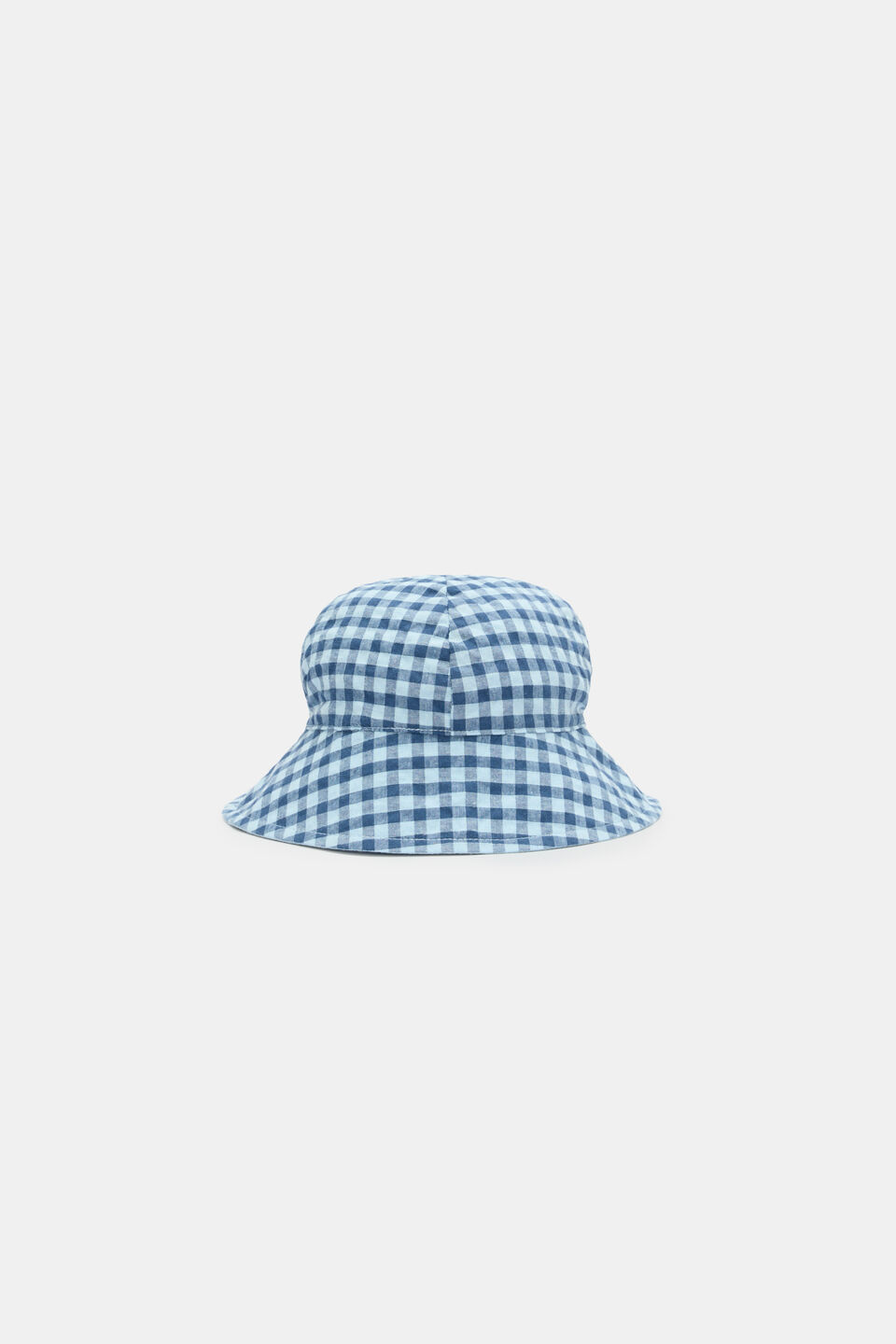 Gingham Sun Hat  Washed Navy